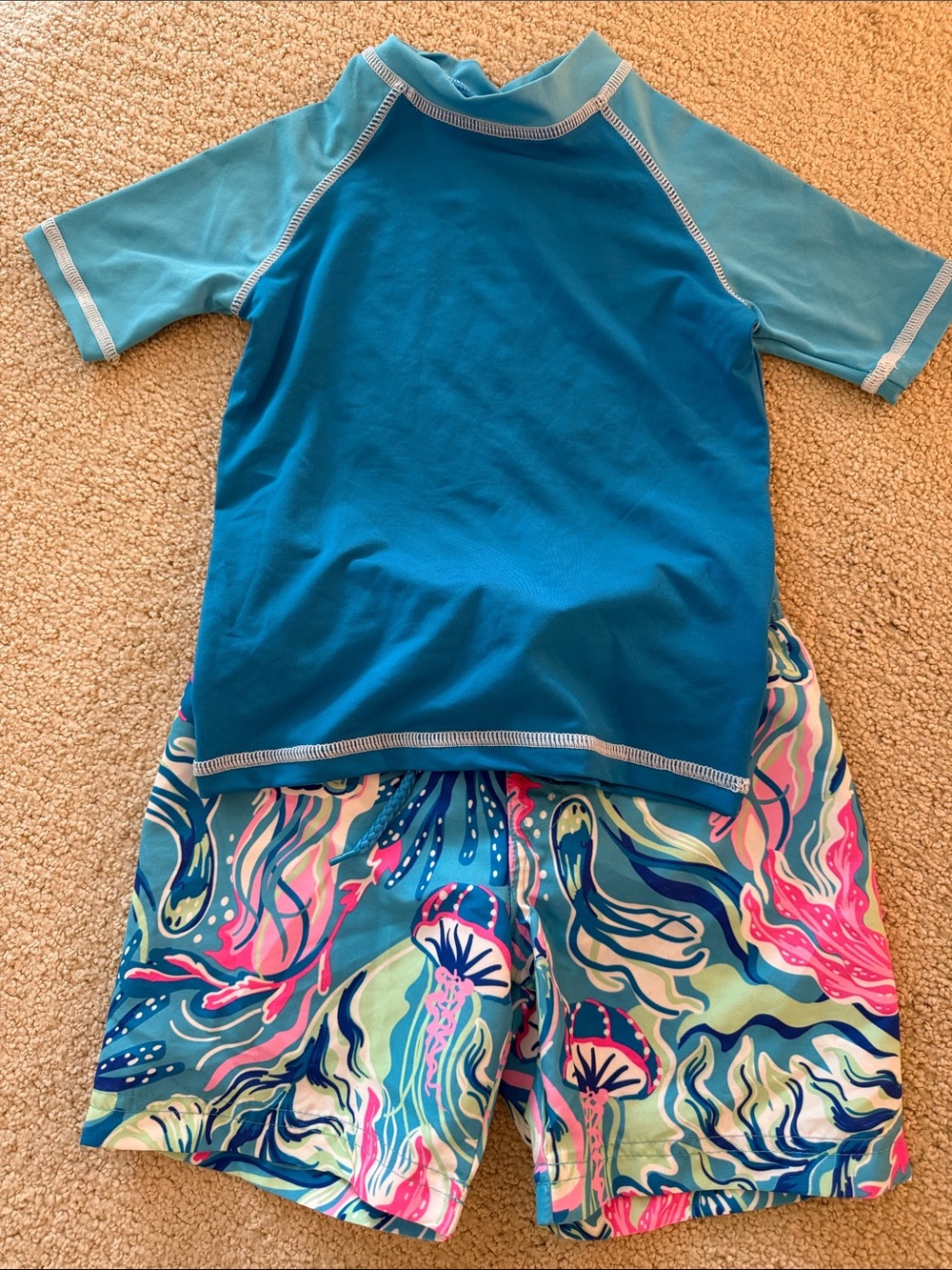 Tommy Bahama Swim Set Trunks & Rashguard 4T